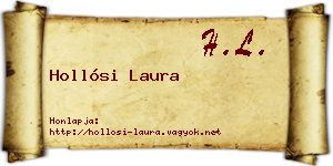 Hollósi Laura névjegykártya