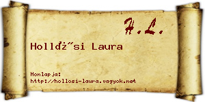 Hollósi Laura névjegykártya