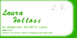 laura hollosi business card